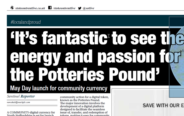 It’s fantastic to see the energy and passion of the Potteries Pound